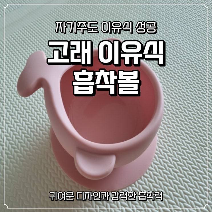 [퍼기] 고래 이유식 흡착볼, 자기주도 이유식 성공