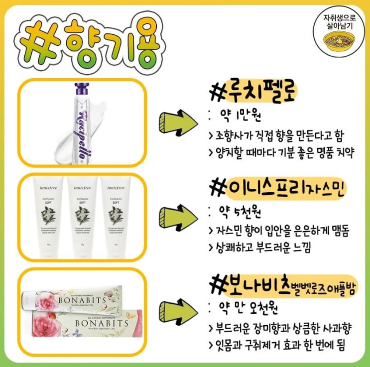  효과좋은 치약 종류 추천!