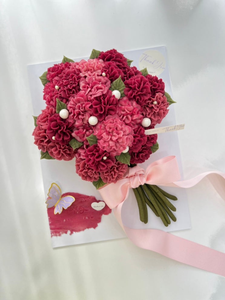  꽃다발케이크 + 컵케이크 + 슬로우베어케이크