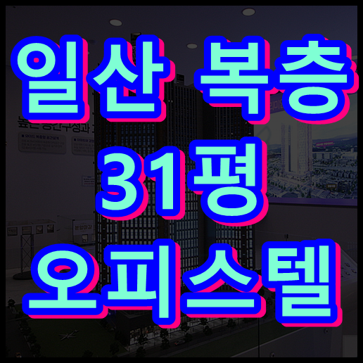  일산 복층 오피스텔 매매 베네하임더힐 실사용면적 31평