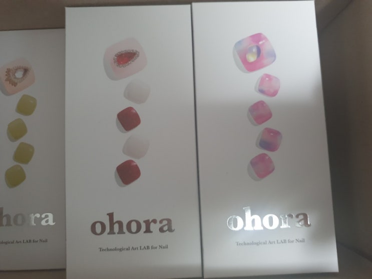 오호라젤네일페디구입함
