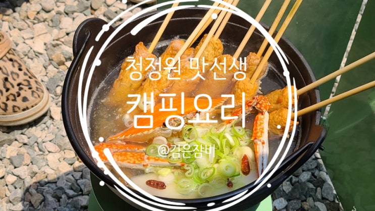  청정원 맛선생 3종 아귀·청양고추 티백, 멸치디포리 국물내기 한알 그리고 참치액으로 맛카이빙한 캠핑요리 후기!!(어묵탕, 떡볶이)