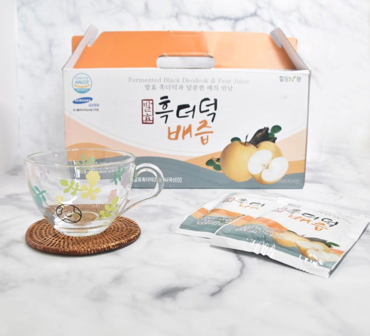  [청,진액]쌈싸름한 발효흑더덕과 달콤한 배즙의 조화, 힐링앤팜 발효흑더덕 배즙