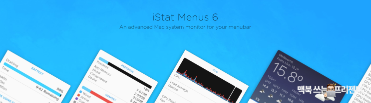 iStat Menus로 맥북의 리소스를 실시간 확인하는 방법