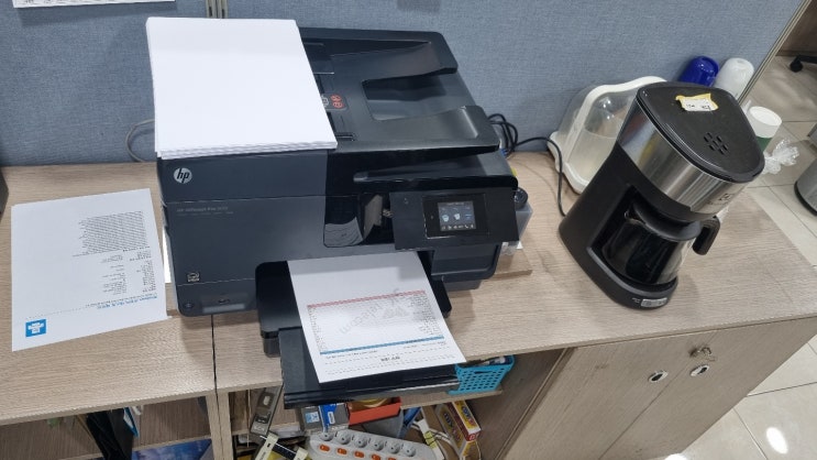  HP 8610 신규 설치 ** 통신사, 250매의 넉넉한 용지함의 복합기