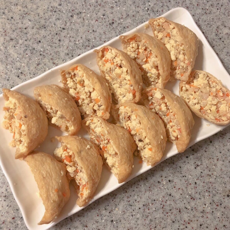  간단한 두부요리 두부유부초밥 만들기, 칼로리