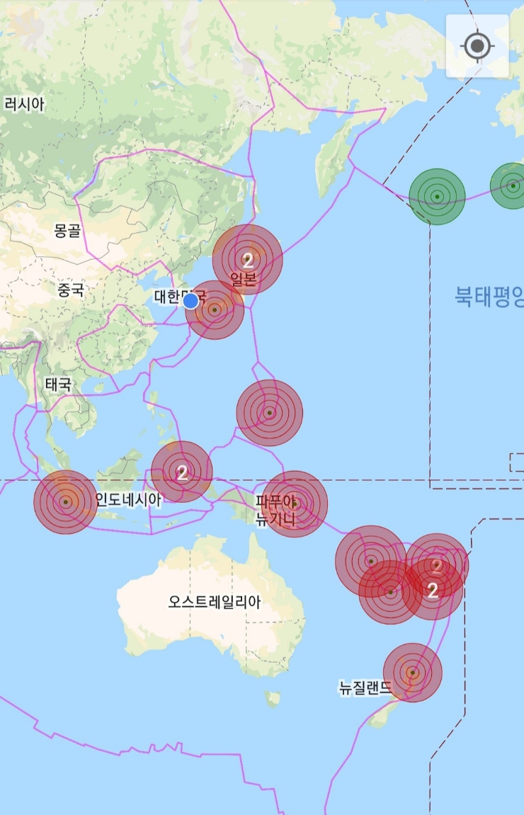 세계지진 발생현황과 지진대비비상용품 (2022년 5월 24일)