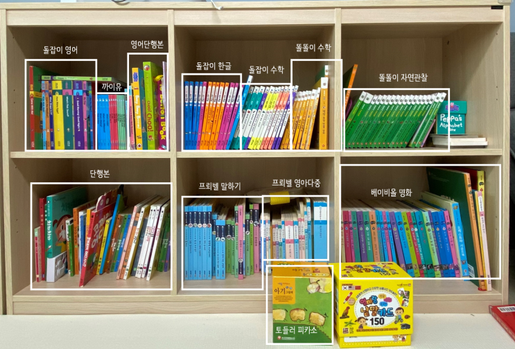  [아기 전집 리뷰]13개월 아기의 책장 공개