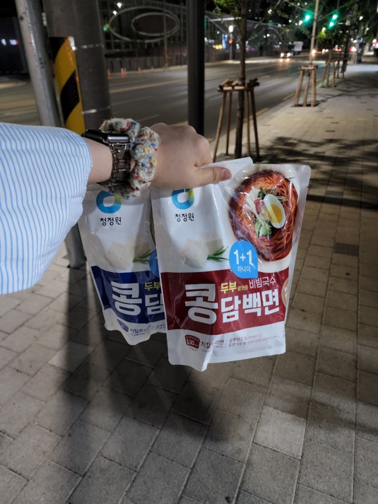  청정원 콤담백면 비빔국수 동치미냉국수 비교 후기 - 다이어트국수 추천