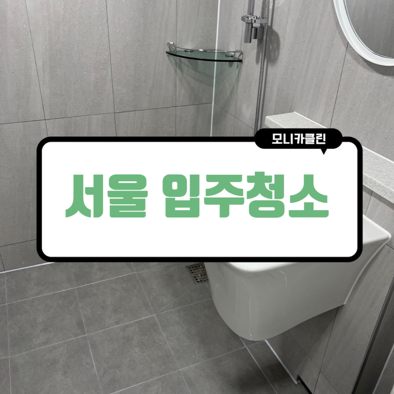 서울 은평구 당일 이사 당일 입주 청소 확인