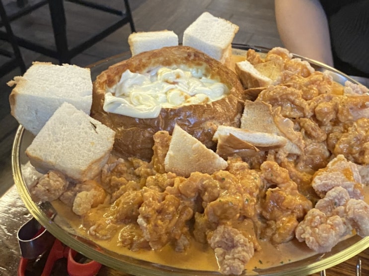  강남역 치킨 맛집 꼭그닭에서 오랜만에 빠네치킨 먹고왔어요