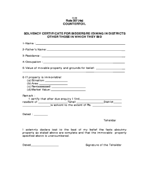 (인디샘 컨설팅) 인도 타밀나두 지급 능력 증명서: Solvency Certificate (인디샘 컨설팅) 인도 타밀나두 지급 능력 증명서: Solvency Certificate