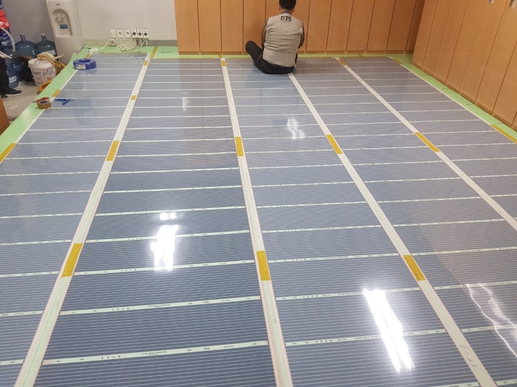  여의도 난방필름 시공전문 IFC몰 직원휴게실 필름난방 공사