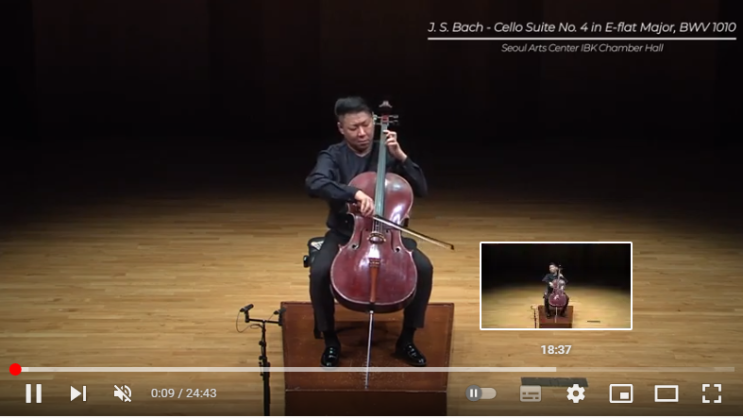 J. S. Bach - Cello Suite No 4 in E flat Major, BWV 1010ㅣJaesung Lim