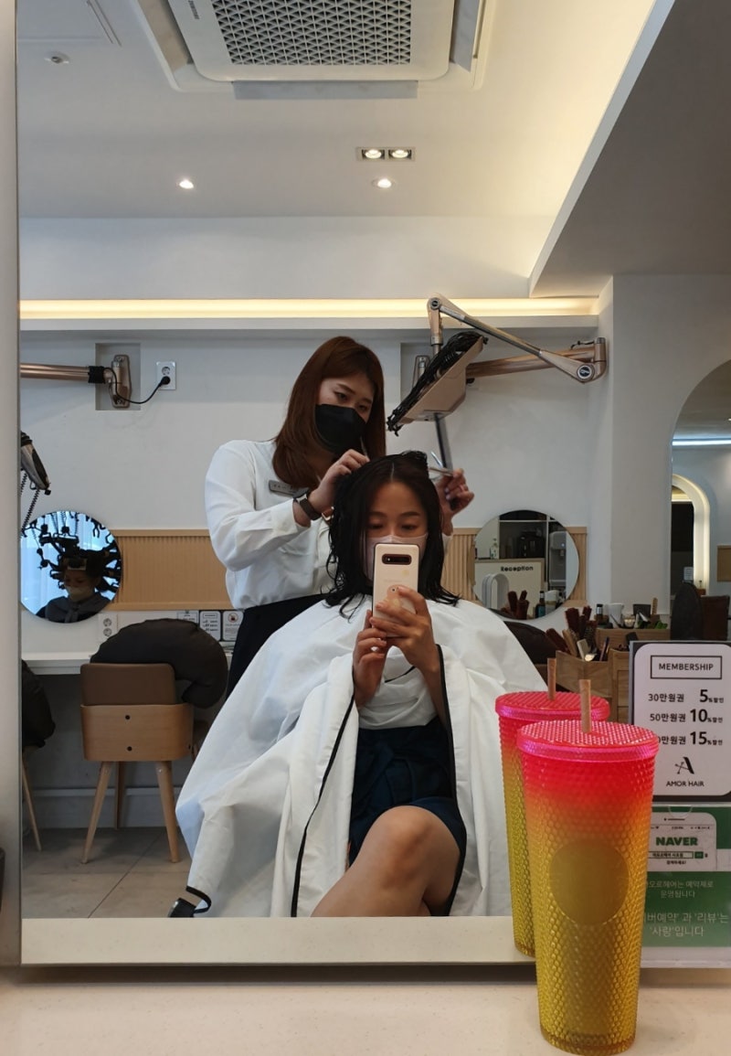 2동탄 미용실 라운지아이디헤어 레이어드펌 솔직후기(ft. 정유진쌤) : 네이버 블로그, image size:800x1155