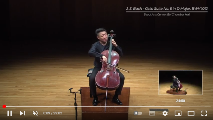J. S. Bach - Cello Suite No 6 in D Major, BWV 1012ㅣJaesung Lim