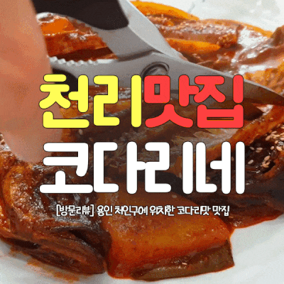 [맛집리뷰] 용인 처인구 천리맛집코다리네 은화삼CC 맛집 소개