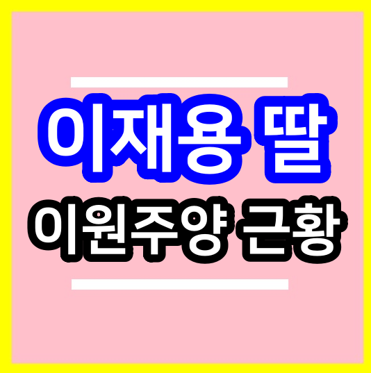  이재용 딸 이원주 양 근황, 재산, 대학