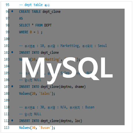  [MySQL] DML