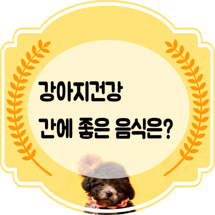  강아지건강 간에 좋은 음식