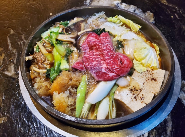 청담 한우 등심 스키야키 도쿄등심 청담점 디너