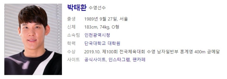  수영선수 박태환 사주풀이안세현 사주풀이 사주분석