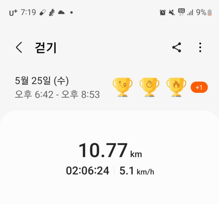  5월 25일 하루걷기 6일차. 이만보걷기.
