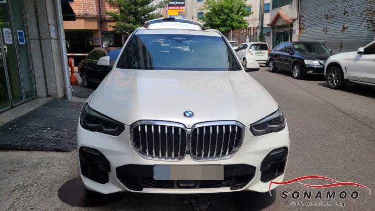  BMW X5 아이나비 qxd7000 케어셀 보조배터리 장착
