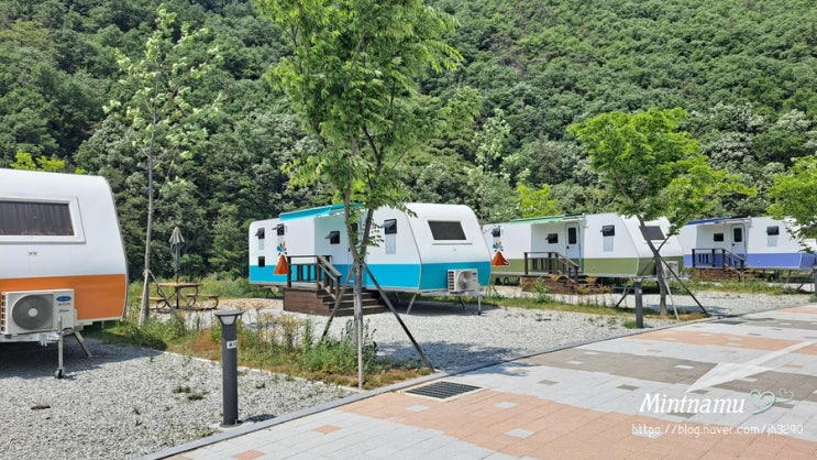  의성 빙계얼음골야영장 카라반 경북 의성 깨끗한 캠핑장