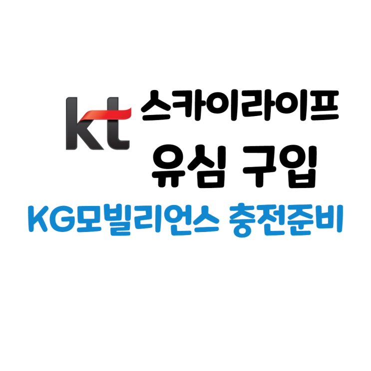 KG 모빌리언스 카드 충전 준비 1탄 : KT 스카이라이프 알뜰폰 이벤트 유심 구입