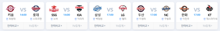  5월 27일 한국 야구 뉴스 내일 28일 토요일 KBO 야구일정과 TV 중계일정