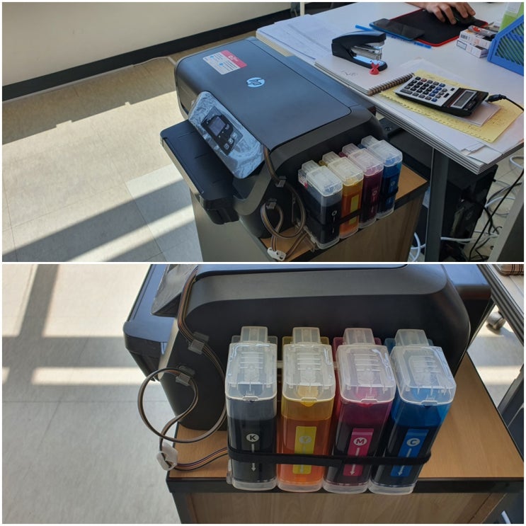  인천 연수구 옥련동 프린터 판매 수리 AS, HP8210 무한잉크 설치 프린터 설치 후기
