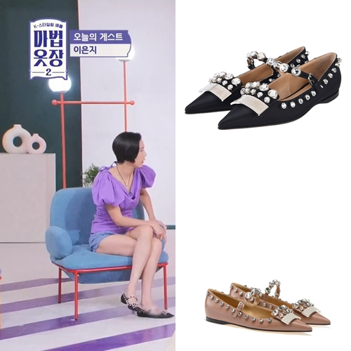 마법옷장2 김나영 패션 여자 구두, 여름 플랫슈즈 명품 신발 세르지오 로시 우아해