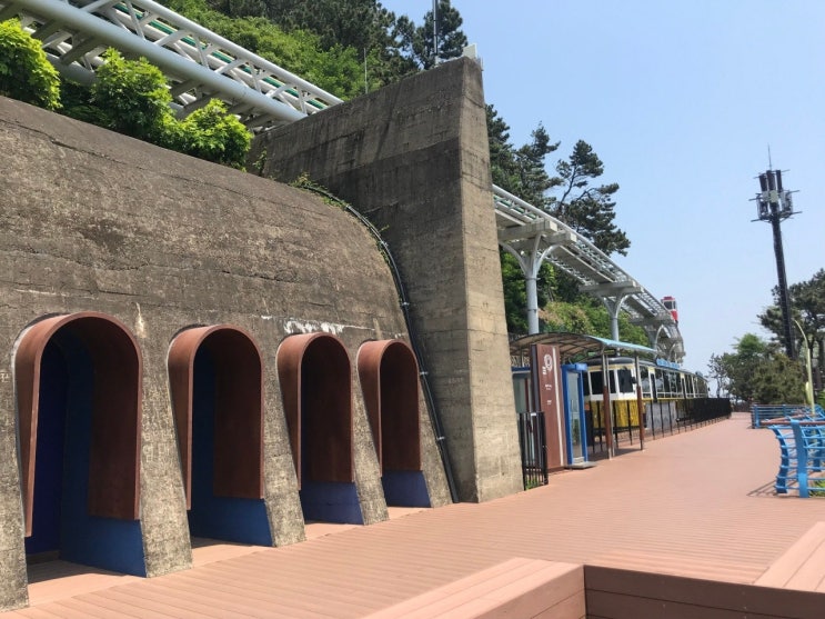 해운대 해변열차 코스 : 달맞이 터널 l Haeundae Beach Train Course Dalmaji Tunnel Station