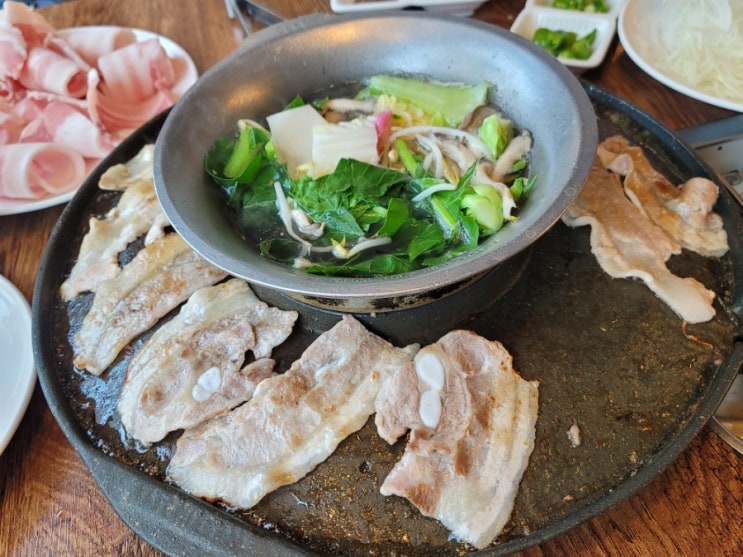  수원 인계동 맛집 월남쌈 김상사ㅣ무제한 샤브샤브와 삼겹살 내돈내산