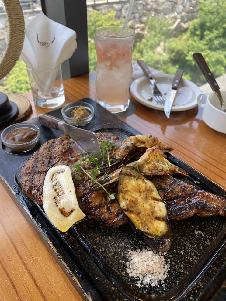 [광주오포맛집] 풍족했던 토마호크 스테이크 신현리맛집 테오스그릴