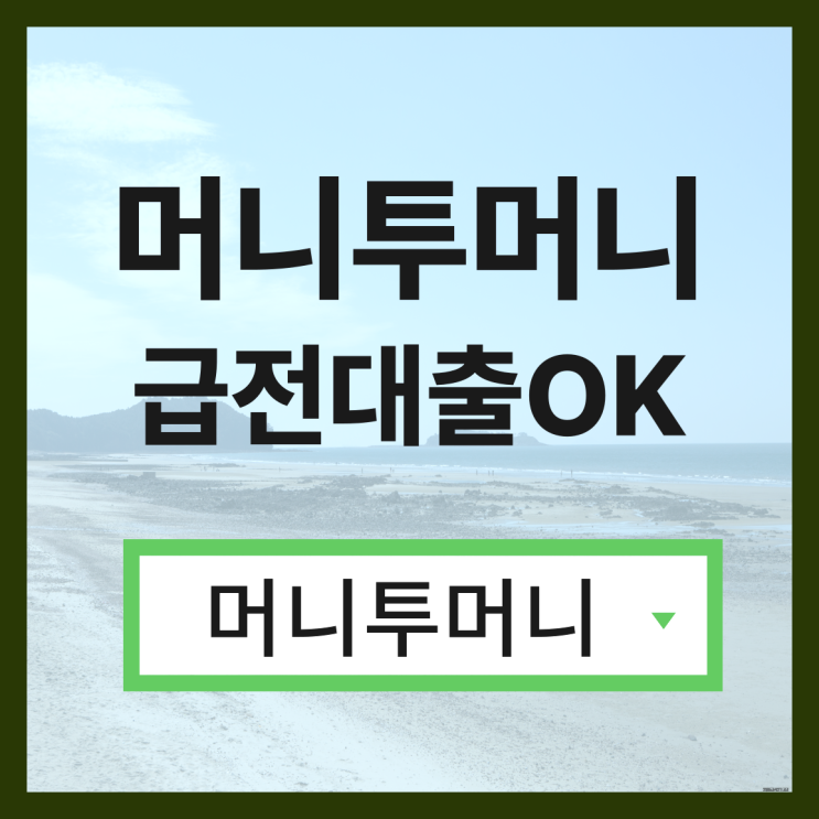  급전대출, 머니투머니!