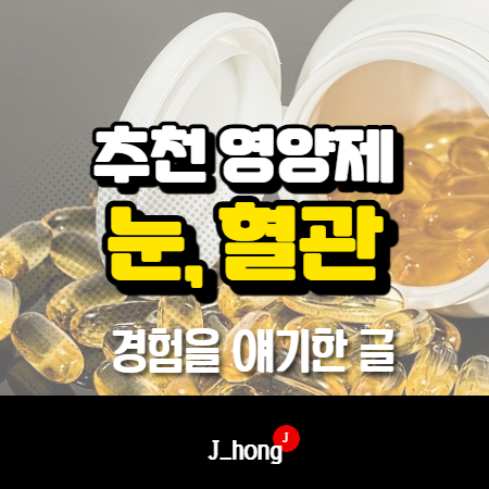 내가 경험한 좋은 영양제 (눈, 혈관에 오메가3추천)