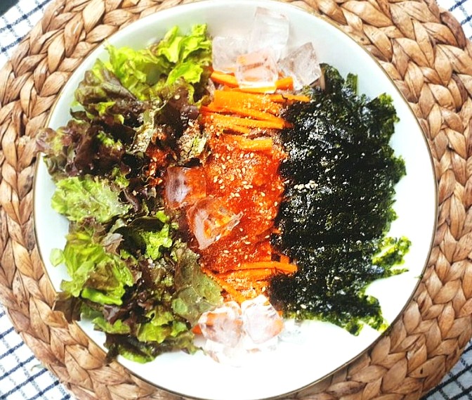  쟁반막국수 만드는 법 메밀 비빔막국수 양념장 만들기 냉장고털기 간단야식 메뉴