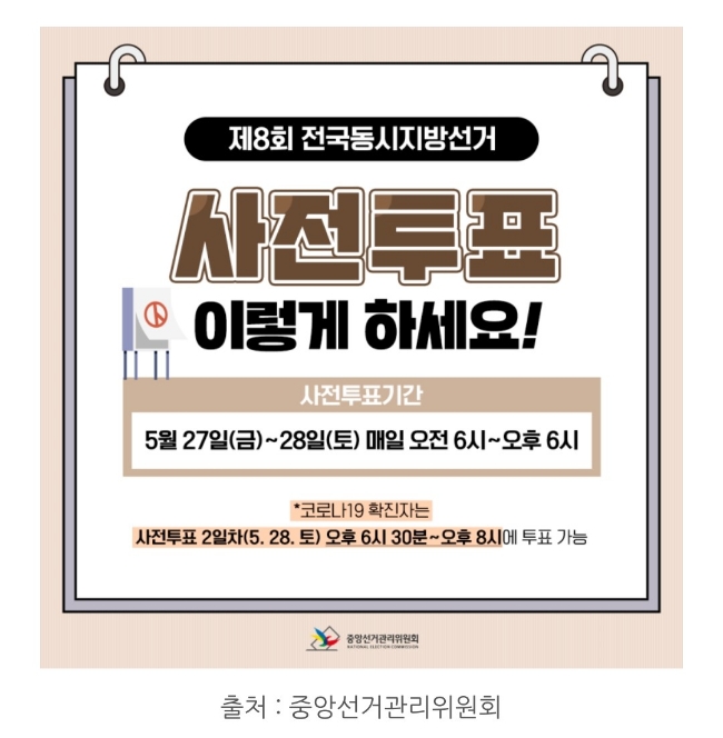지방선거 <b>사전투표</b> <b>첫날</b>, 10.18%<b>투표율</b> 코로나확진자... 