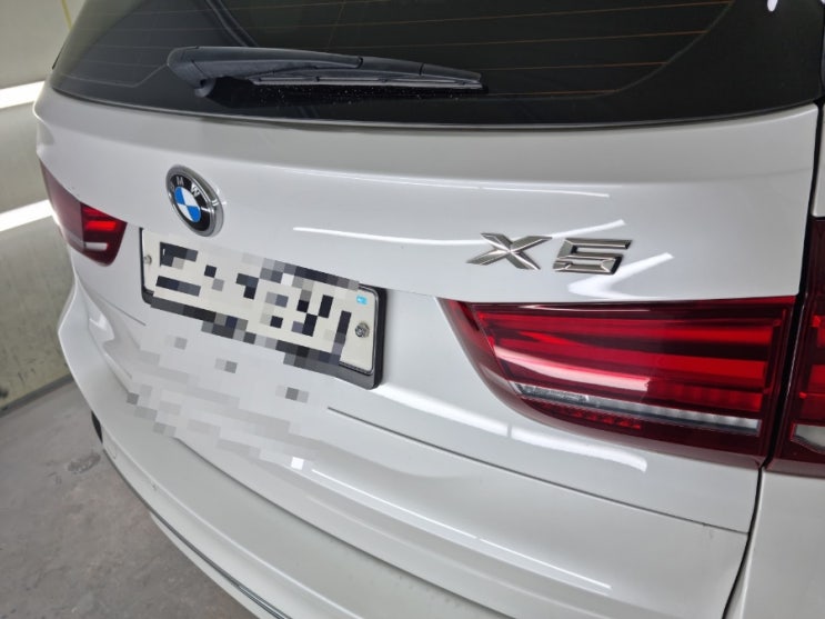  bmw x5 외제차 뒷범퍼 부분도색 깔끔하게 나오는 작업 방법