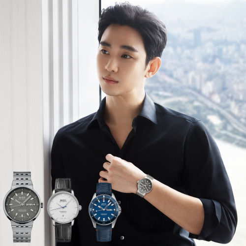 미도 브랜드 앰버서더 김수현 시계 화보 : 건축물 영감 20주년 , 미도 올다이얼(ALL DLAL)#남자시계추천
