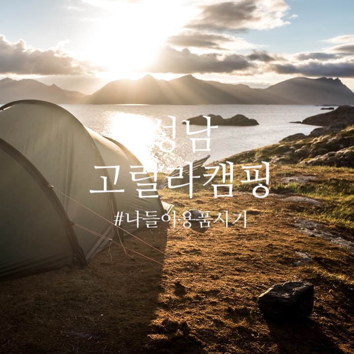  [고릴라캠핑 성남점] 나들이 용품 구매하기!