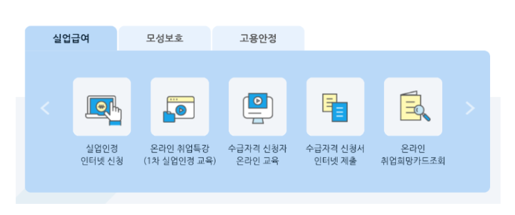  실업급여 2차 실업인정 인터넷 + 동영상 온라인 수강
