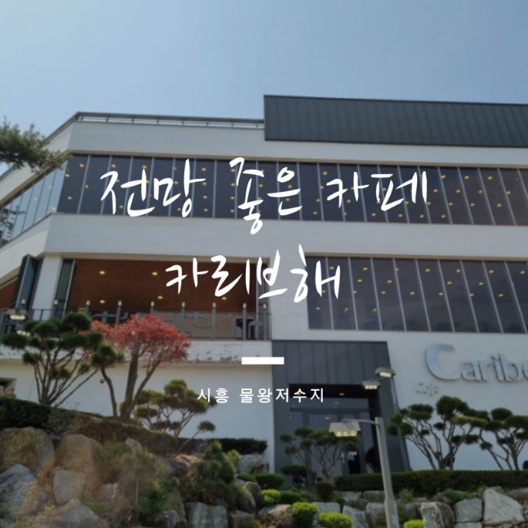  시흥 물왕저수지 카페 뷰가 좋은 카리브해 남편이랑 데이트하기