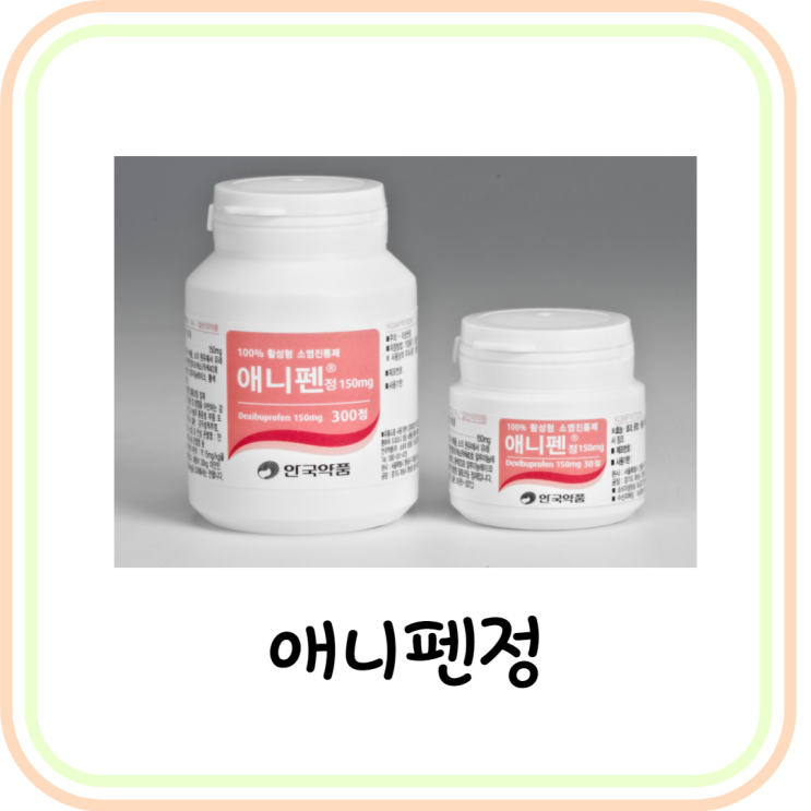  [소염진통제] 애니펜정 효능/복용법/부작용/종류
