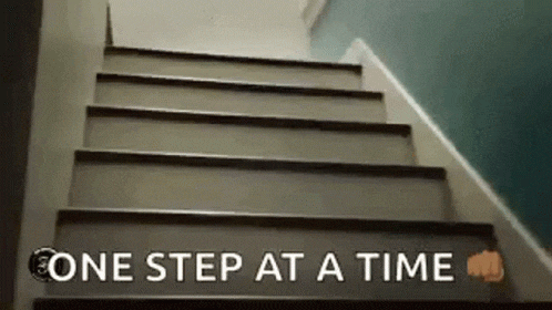  Take it one step at a time - 뜻 한방에 이미지로 기억하기  한 번에 한 걸음씩  나아가다, 여기서 at a time의 이미지는 무얼까요?
