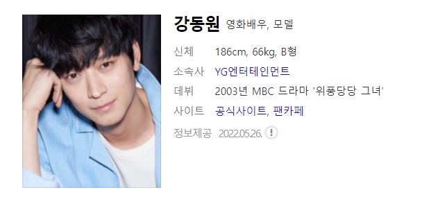  배우 강동원 사주풀이 사주분석