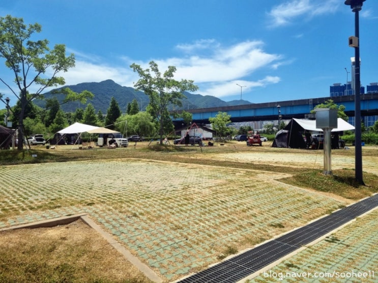  부산 캠핑장 | 화명오토캠핑장 사이트, 후기