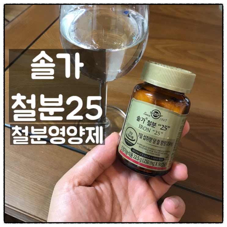  솔가철분 25 빈혈 임산부철분제 철분영양제 후기